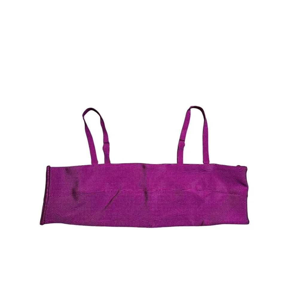 Skims Knit Swim Bandeau Bikini Top Women Size 4X Lollipop